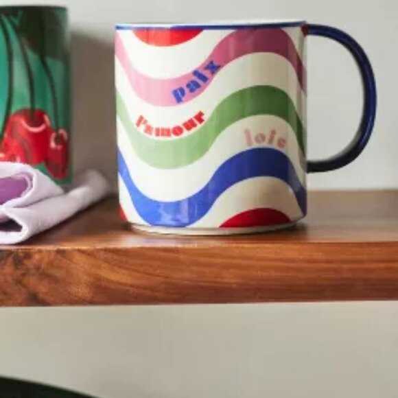 Anthropologie | Dining | Anthropologie Maeve Wave Mug | Poshmark